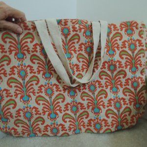 Tote Bag Reusable Jute/Canvas Shopping Beach School Bag Etc by Bath Body Works